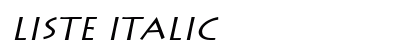 Liste Italic Preview