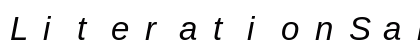 LiterationSans NF Italic Preview