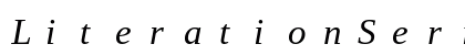 LiterationSerif NF Italic Preview