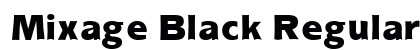Mixage Black Regular font free download