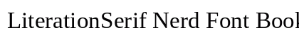 LiterationSerif Nerd Font Book font free download