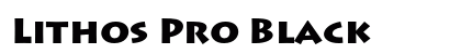 Lithos Pro Black Font Preview