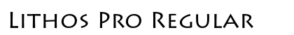 Lithos Pro Regular Font Preview