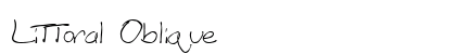 Littoral Oblique Font Preview