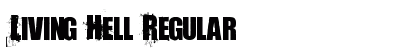 Living Hell Regular Font Preview