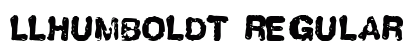 LLHumboldt Regular font free download