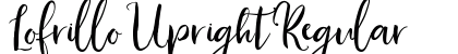 Lofrillo Upright Regular font free download