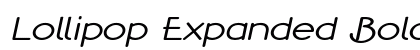 Lollipop Expanded Bold Italic Preview