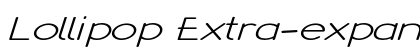Lollipop Extra-expanded Italic Preview