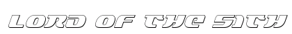 Lord of the Sith 3D Italic Italic Font Preview
