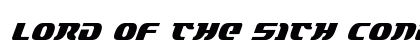 Lord of the Sith Condensed Italic Condensed Italic preview