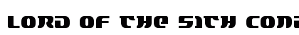 Lord of the Sith Condensed Condensed font free download