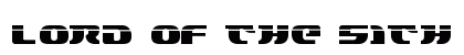 Lord of the Sith Laser Regular font free download