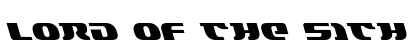 Lord of the Sith Leftalic Italic