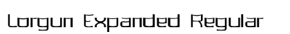 Lorgun Expanded Regular font free download