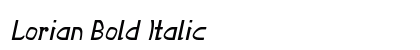 Lorian Bold Italic Preview