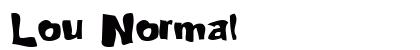 Lou Normal font free download