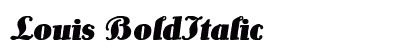 Louis BoldItalic font free download