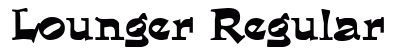 Lounger Regular Font Preview