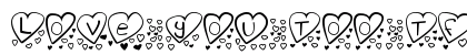 Love you too tfb Regular Font Love you too tfb Regular Font Preview