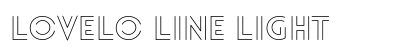 Lovelo Line Light font free download