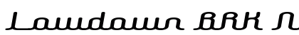 Lowdown BRK Normal Font Preview