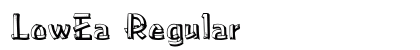 LowEa Regular Font Preview