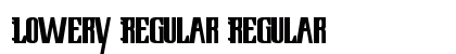 Lowery Regular Regular font free download