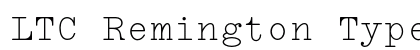 LTC Remington Typewriter Pro Regular font free download