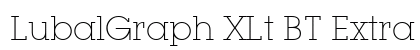 LubalGraph XLt BT Extra Light font free download