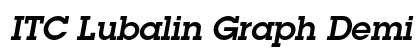 ITC Lubalin Graph Demi Oblique Preview
