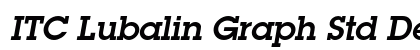 ITC Lubalin Graph Std Demi Oblique font free download