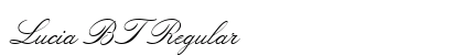 Lucia BT Regular Font Preview