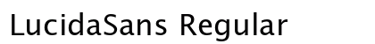 LucidaSans Regular font free download