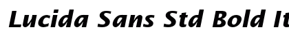 Lucida Sans Std Bold Italic Font Lucida Sans Std Bold Italic Font Preview