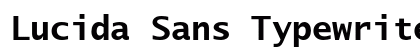 Lucida Sans Typewriter Std Bold Preview