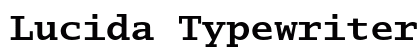 Lucida Typewriter Std Bold Preview