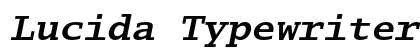 Lucida Typewriter Std Bold Oblique font free download