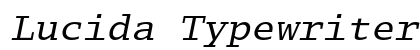 Lucida Typewriter Std Oblique Preview
