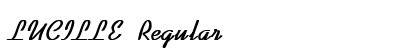 LUCILLE Regular Font Preview