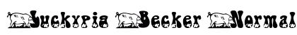 Luckypig Becker Normal Font Preview