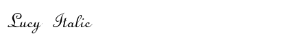 Lucy Italic Preview