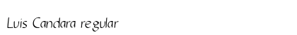 Luis Candara regular font free download