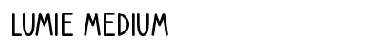 Lumie Medium Font Preview