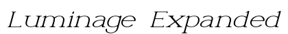 Luminage Expanded Italic Preview