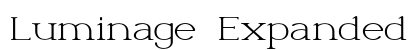 Luminage Expanded Regular font free download