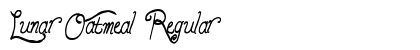 Lunar Oatmeal Regular Font Preview