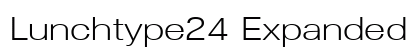 Lunchtype24 Expanded Light font free download