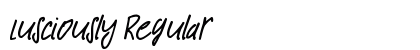 Lusciously Regular font free download