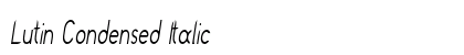 Lutin Condensed Italic Preview